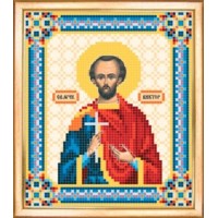 Схема для бисерной вышивки "Икона святого мученика Виктора"